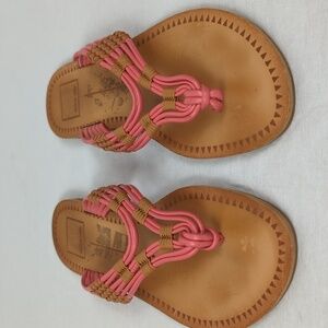 DOLCE VITA FLAT PEACH SANDALS